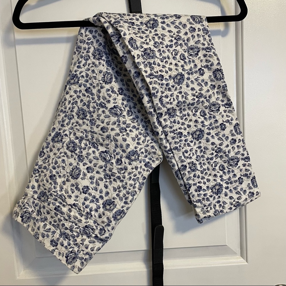 J Crew Floral Toothpick Jean